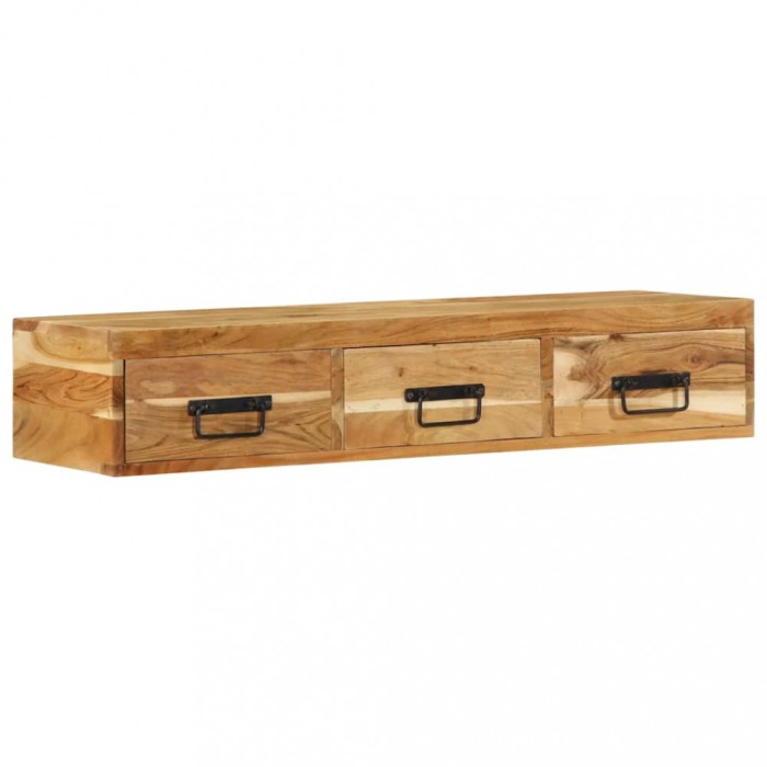vidaXL Dulap TV montat pe perete 100x30x19 cm, lemn masiv reciclat