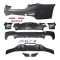 Set bara spate BMW Seria 5 (G30), 05.2017-08.20, cu suport inferior, cu catadioptri, cu gauri senzori parcare; grunduit, de vopsit; type M-Performanc