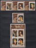 Niue 1973 - Crăciun - 400 de ani de la nașterea lui Peter Paul Rubens, Serie cu Vinieta (RARA) + Bloc, MNH, Nestampilat