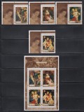 Niue 1973 - Crăciun - 400 de ani de la nașterea lui Peter Paul Rubens, Serie cu Vinieta (RARA) + Bloc, MNH