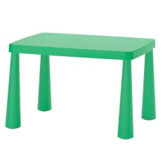 Masuta patrata pentru camera copiilor, 77 x 55 cm, Verde