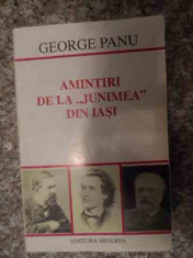 Amintiri De La &amp;quot;junimea&amp;quot; Din Iasi - George Panu ,534967 foto