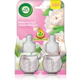 Air Wick Essential Oils White Peony &amp; Jasmine Blossom rezervă pentru difuzorul electric 2x19 ml