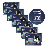 Cumpara ieftin Pockets FELIX Fantastic selecție cu somon, plătică, ton și cod 72 x 85 g