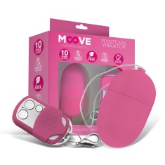 Ou Vibrator Medium MOOVE&nbsp;&raquo;Remote&nbsp;Egg Vibrator&laquo; 6 cm - Roz