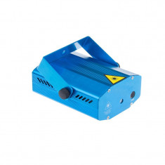 Mini proiector laser cu senzor, interior/exterior, model puncte, albastru foto