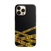 Husa compatibila cu Apple iPhone 11 Pro model Warning, Silicon, TPU, Viceversa, Transparent, Carcasa