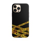 Husa compatibila cu Apple iPhone 11 Pro Max model Warning, Silicon, TPU, Viceversa, Transparent, Carcasa