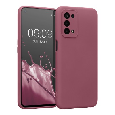 Husa Kwmobile pentru OPPO A74 5G/A54 5G, Silicon, Violet, 57571.167 foto