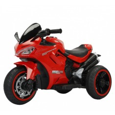 Motocicleta electrica cu 3 roti, pentru copii 2-5 ani, Kinderauto SuperSpeed, 70W, 12V 7Ah, rosie