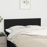 Cumpara ieftin Tăblii de pat, 2 buc., negru, 72x5x78/88 cm, textil