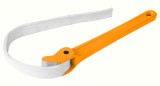 Cheie cu Bandă Tolsen 16&quot;/300mm, Lungime 465mm, Prindere Tevi Lustruite, Curea Nylon, M&acirc;ner Aluminiu