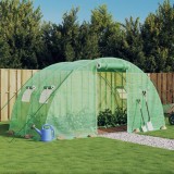 Sera cu cadru din otel, verde, 8 m&sup2;, 4x2x2 m GartenMobel Dekor, vidaXL