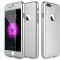 Husa Full Cover (fata + spate + folie sticla) pentru iPhone 7 Plus, Silver