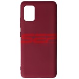 Husa Silicon Burgundy Samsung Galaxy A51 5G, High Copy, Protectie Camera