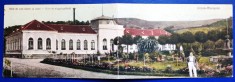 Ocnele Muresului - Baile de cura sarate cu aburi - 1930 ? - carte postala dubla, printata, color, necirculata, Editura Filip Banciu