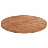 Cumpara ieftin Blat de masa rotund maro deschis &Oslash;30x1,5cm lemn stejar tratat