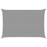 vidaXL P&acirc;nză de umbră Antracit și Alb 4 x 6 m HDPE 42032777