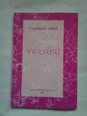 (C399) CONSTANTA DINCA - VERSURI foto