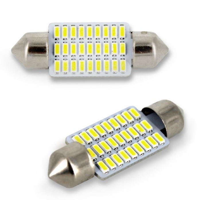 Led bec T10x36 27x4014 alb rece blister
