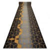 Traversa anti-alunecare HEKSAGON Hexagon negru / aur, 80 cm, Dreptunghi, Poliamida