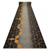 Traversa anti-alunecare HEKSAGON Hexagon negru / aur, 57 cm