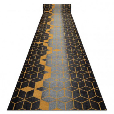 Traversa anti-alunecare HEKSAGON Hexagon negru / aur, 67 cm foto