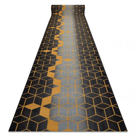 Traversa anti-alunecare HEKSAGON Hexagon negru / aur, 67 cm