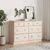VidaXL Comodă cu sertare ALTA, 112x35x73 cm, lemn masiv de pin 353919