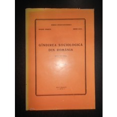 Miron Constantinescu, Erno Gall - Gandirea sociologica din Romania (1973)