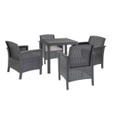 Adena 4+1 set de mobilier de grădină grafit