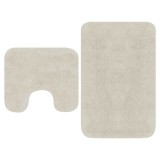 Gossi set covorase baie, 2 piese, alb, textil
