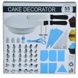 Set ustensile pentru decorare prajituri, 55 piese, Flippy