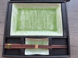 Set pentru sushi, portelan japonez glazurat, nou