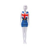 Set de croitorie hainute pentru papusi Couture Combi Red Blue, Dress Your Doll EduKinder World