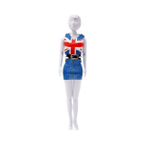 Set de croitorie hainute pentru papusi Couture Combi Red Blue, Dress Your Doll EduKinder World