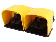 Comutator de picior galben PIZZATO ELETTRICA IP53 6A 250VAC (NC NO) x2