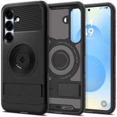 Husa MagSafe pentru Samsung Galaxy S25 S931, Spigen, Slim Armor, Neagra