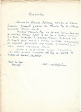 A3503N Alexandru Andrițoiu, act scris și semnat olograf, 1965