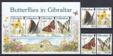 Gibraltar 1997 - FLUTURI - MNH, Nestampilat