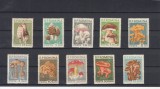 ROMANIA 1958 LP 457 CIUPERCI COMESTIBILE SERIE MNH