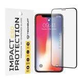 Folie sticla iPhone X, iPhone 10 Asteroid GSM ESD Glass, negru