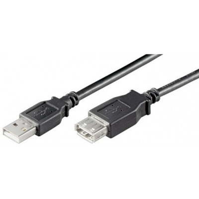 Cablu prelungitor USB 1.8m A tata la USB A mama cupru Goobay foto