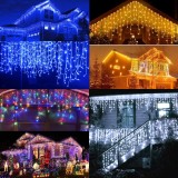 Pachet instalatie turturi 45m 3x15m 990 LED Craciun DIVERSE CULORI consum mic