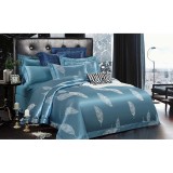 Cumpara ieftin Lenjerie de Pat Finet Jacquard PREMIUM, Pat Dublu, 6 Piese - DNA52