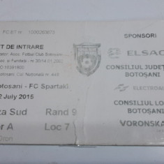 Bilet FC Botosani -SPARTAKI FK