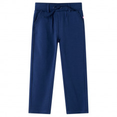 Pantaloni pentru copii cu snur, bleumarin, 92 GartenMobel Dekor