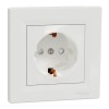 Priza simpla schuko cu protectie copii Schneider Asfora alb EPH2900221