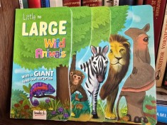 Wild animals. Little to large (Animale salbatice. De la mici la mari - carte in limba engleza)
