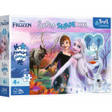 PUZZLE TREFL PRIMO SUPER SHAPE XXL 60 DISNEY FROZEN SURORILE DANSATOARE SuperHeroes ToysZone